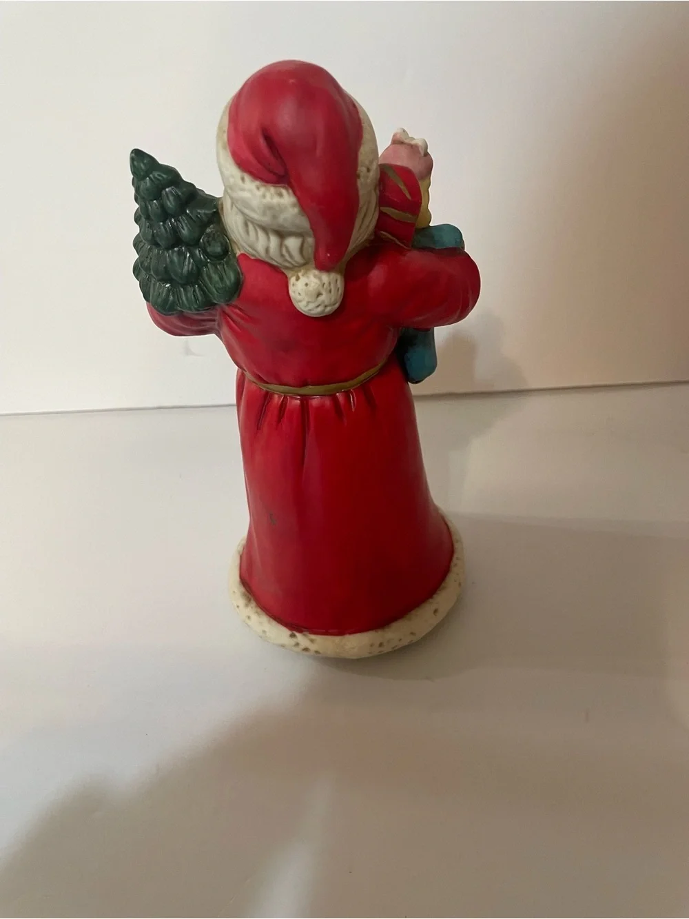 Holiday Santa Figurine in Red Classic Christmas Decor Music Box